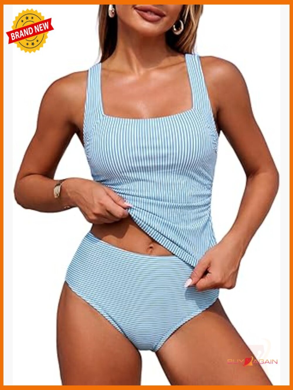 Tankini Swimsuits for Women Tummy Control Two Piece Bathing Suit Modest Swimsuit
